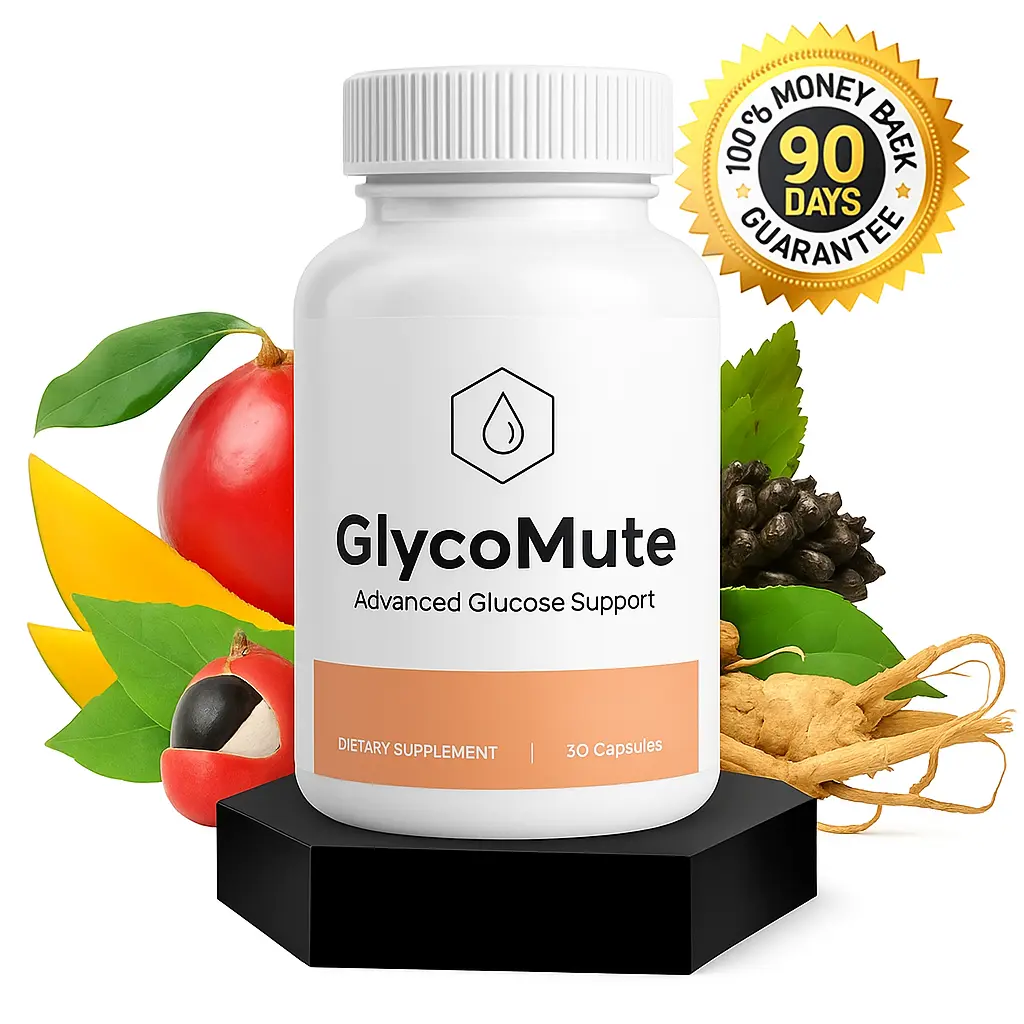 GlycoMute blood sugar and metabolic wellness supplement with natural ingredients