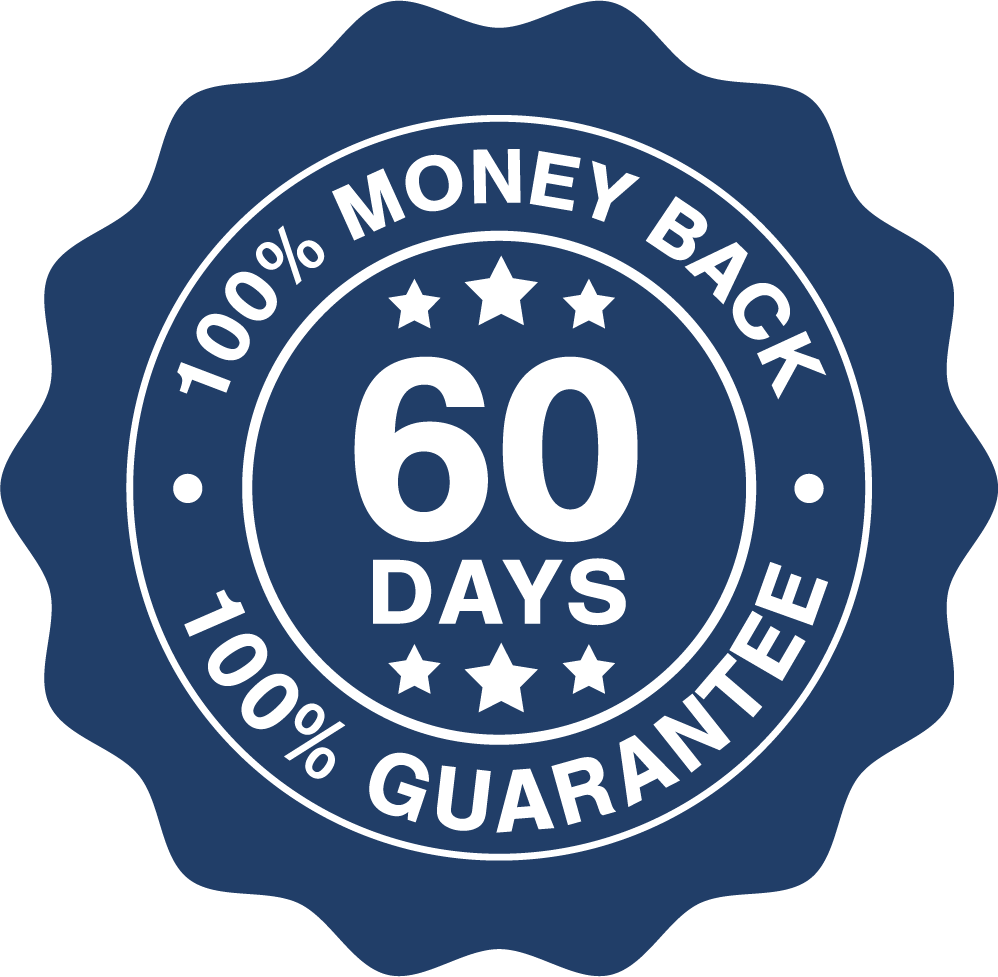 Money back guarantee badge shown on GlycoMute materials